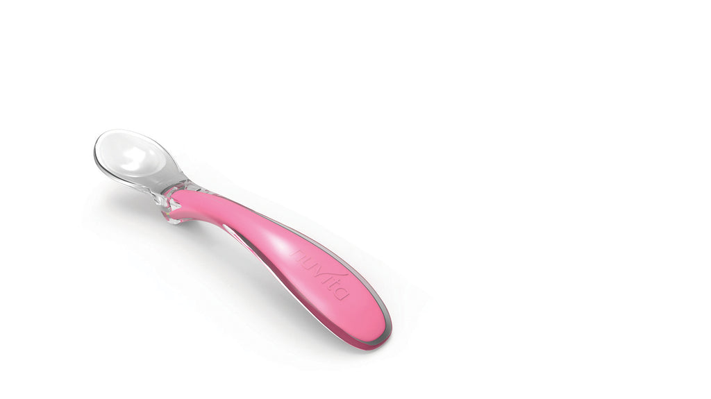 Nuvita Set 2 Easy Eating silicone spoons, pink