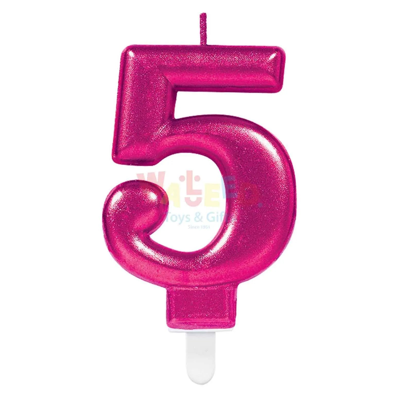 NUMBER 5-PINK SPARK. CANDLE