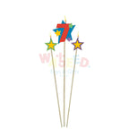 NUMBER7STAR BIRTHDAY CANDLE