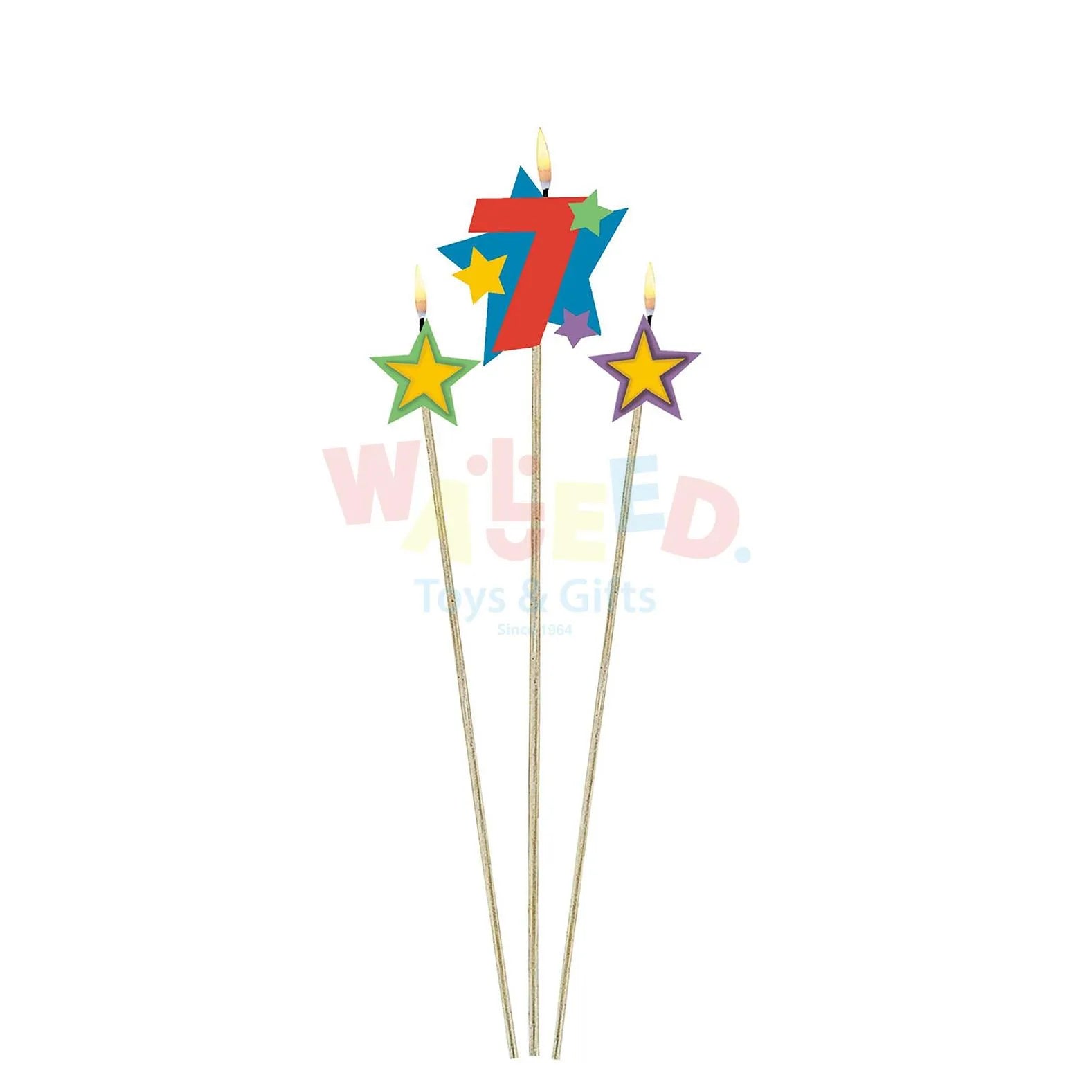 NUMBER7STAR BIRTHDAY CANDLE