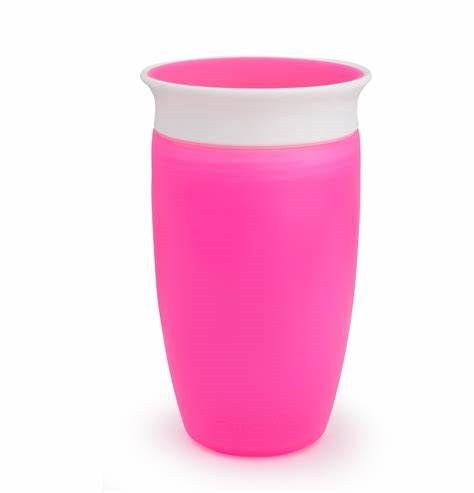 Munchkin Miracle® 360° Sippy Cup 10 oz - Pink 12 months +