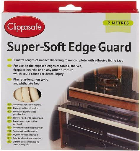 Clippasafe Super-Soft Edge Guard - 2 metres (Cream)