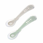 Beaba Silicone Spoon 1st Age SetOf 2+Box Sage Green