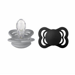 Bibs Supreme 2 Pack Silicone S1 Cloud Black
