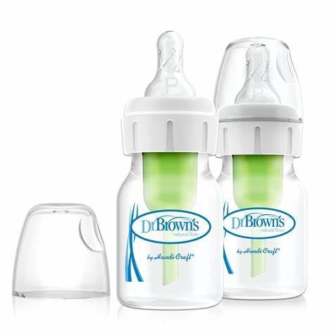 Dr.Brown's 2 oz/60 mL Glass Narrow Options+ Baby Bottle, 1Pack