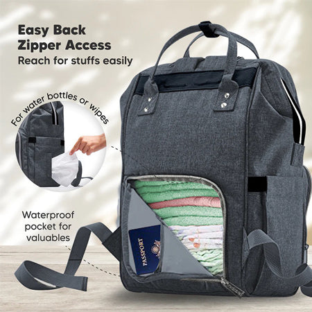 Original Diaper Backpack in Mystic Grey