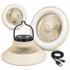Outdoor Hanging Fan with LED Light Garden Patio Cooling