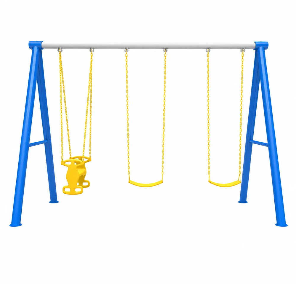 Outdoor Kids Swing Set – 3 Seats