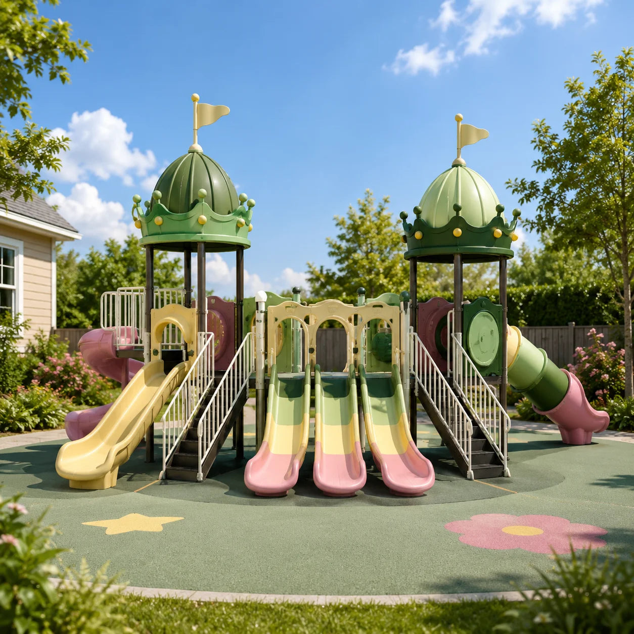 Outdoor Multi-Activity Playground Set