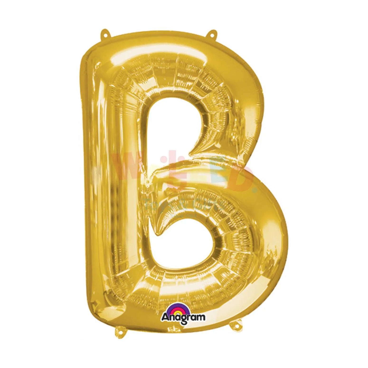 P50 LETTER B GOLD BALLOON 23X34"