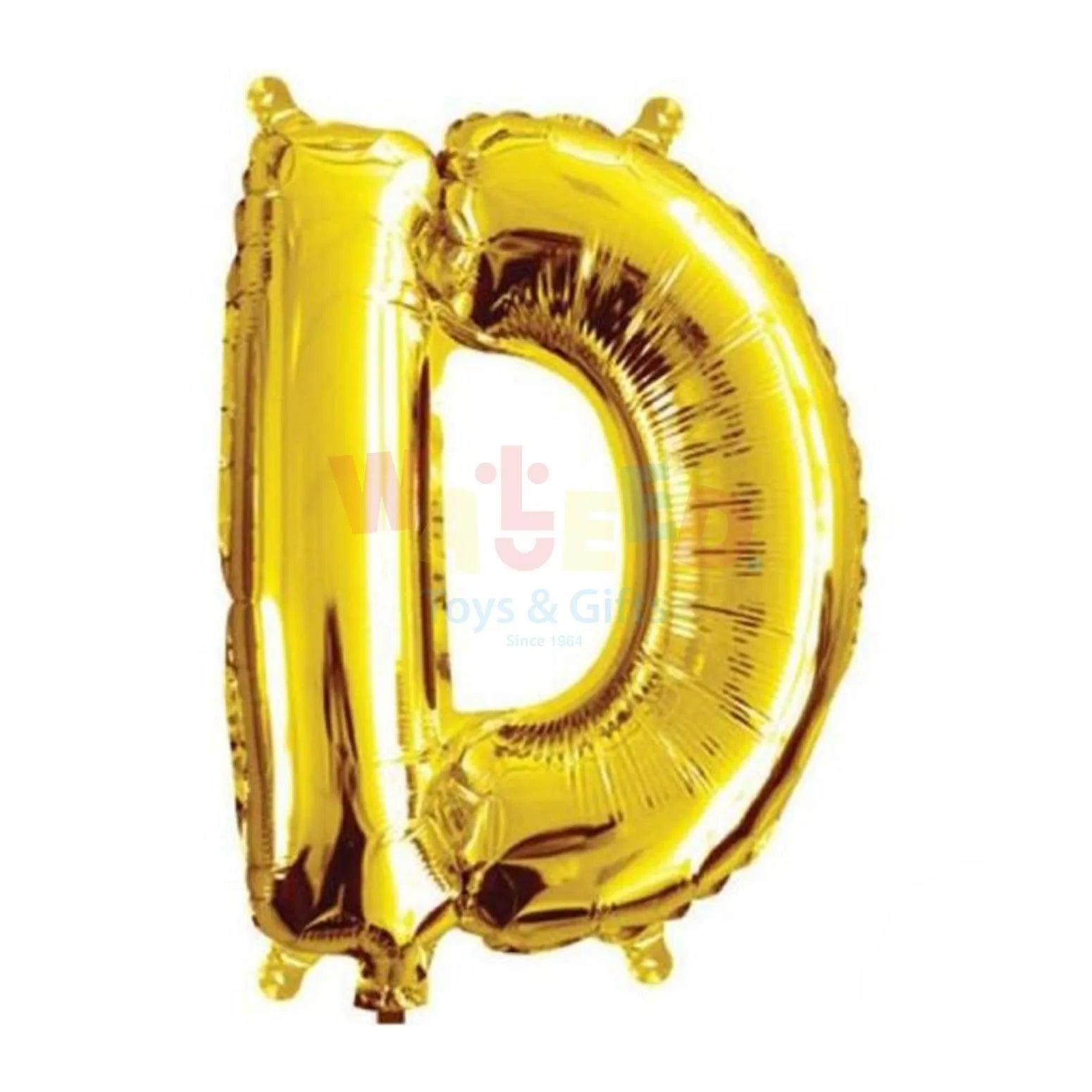 P50 LETTER D GOLD BALLOON 24X33"