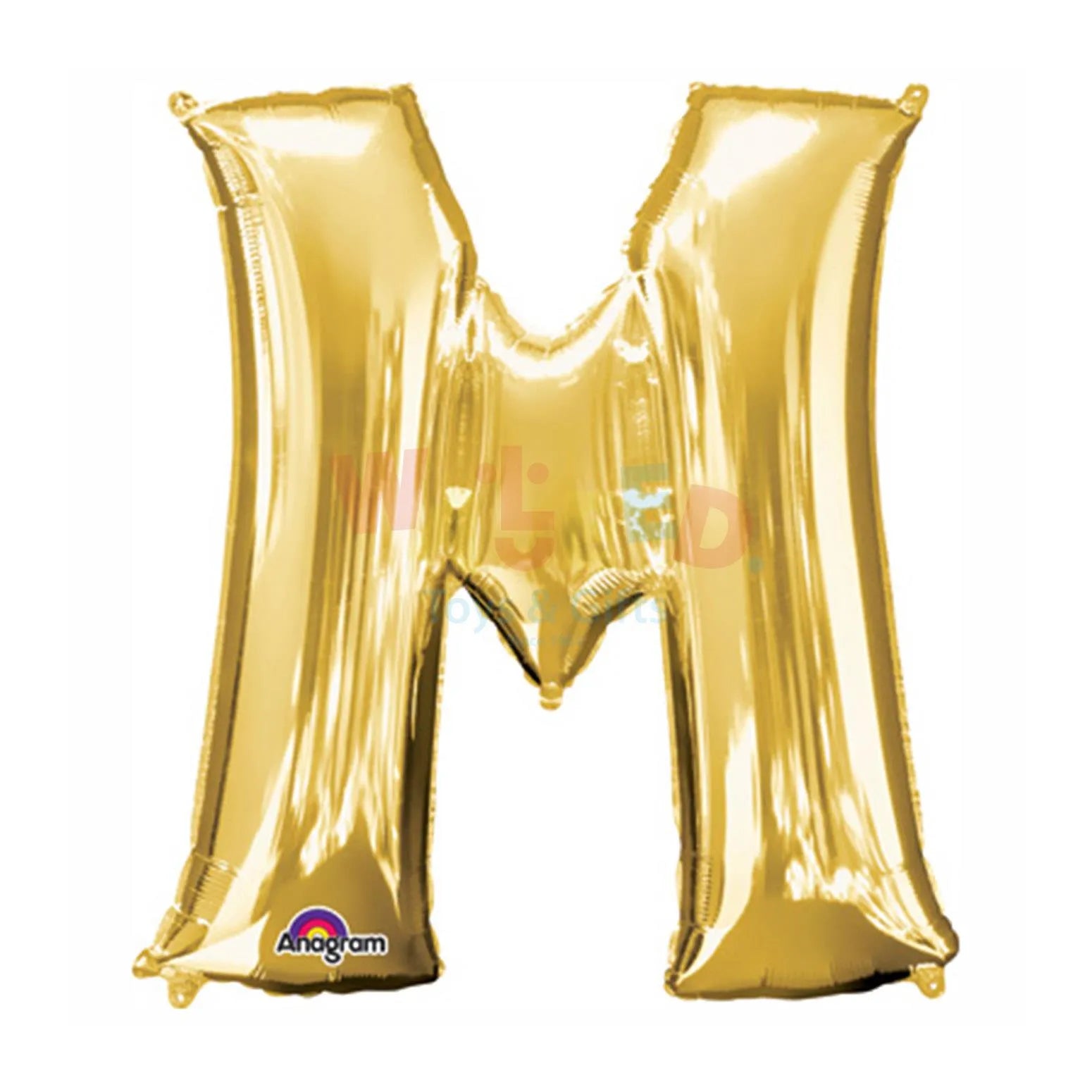 P50 LETTER M GOLD BALLOON32X33"