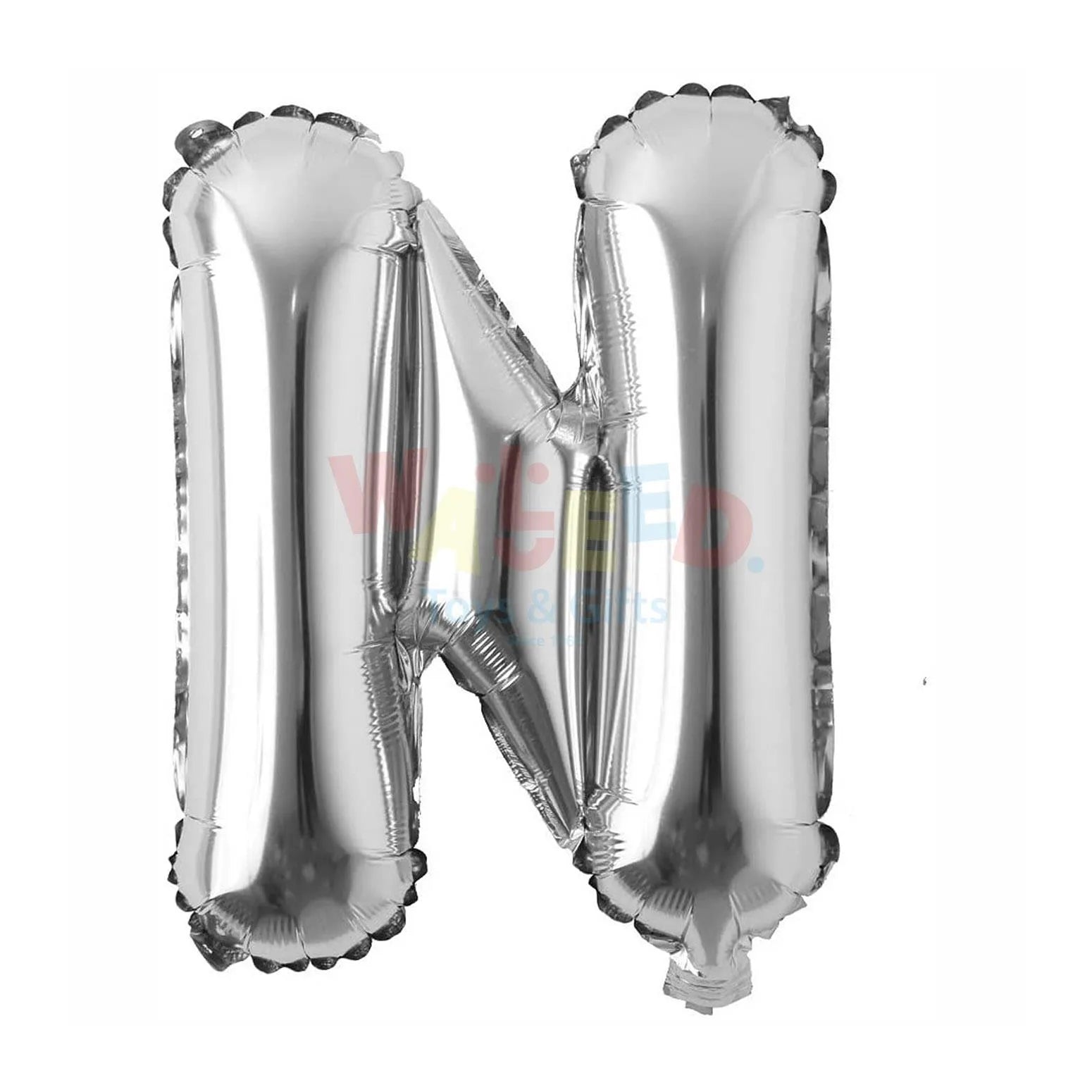 P50 LETTER N SILVER BALLOON 24X32"