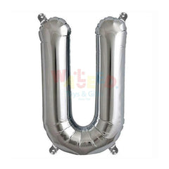 P50 LETTER U SILVER BALLOON 23X33
