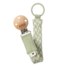 Bibs Pacifier Clip Sage/Ivory