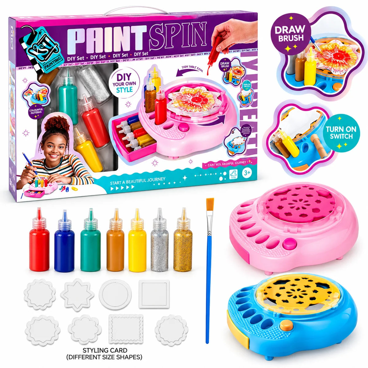 Paint Spin Art Machine