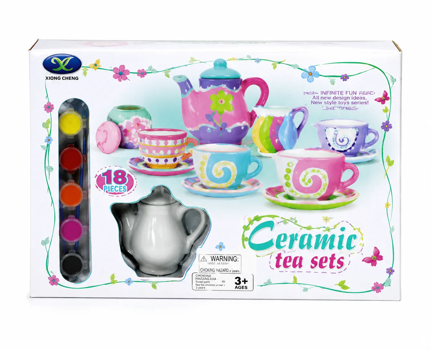 Paint-Your-Own Ceramic Tea Set