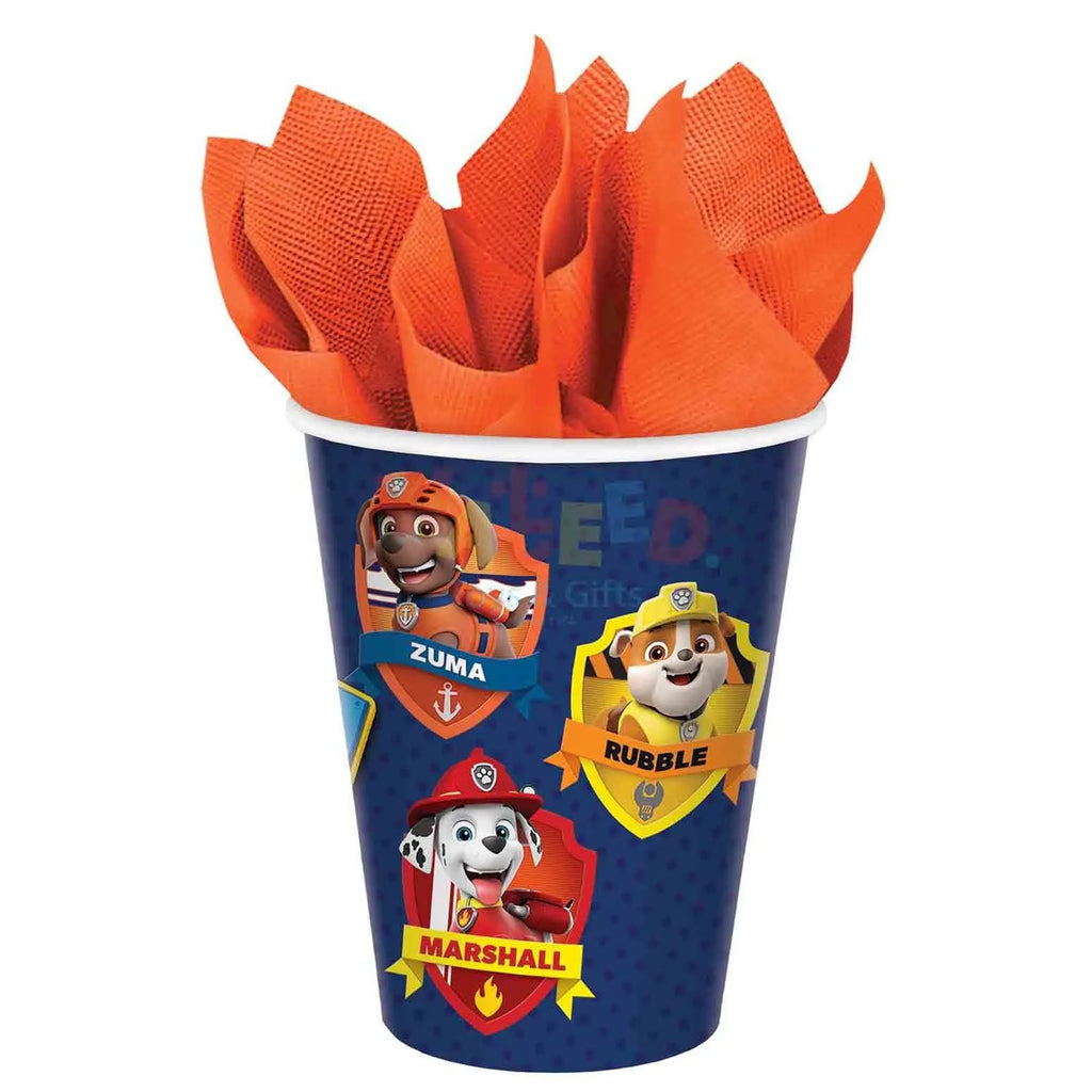 PAW PATROL ADVENT.PAPER CUP 9OZ-8PC