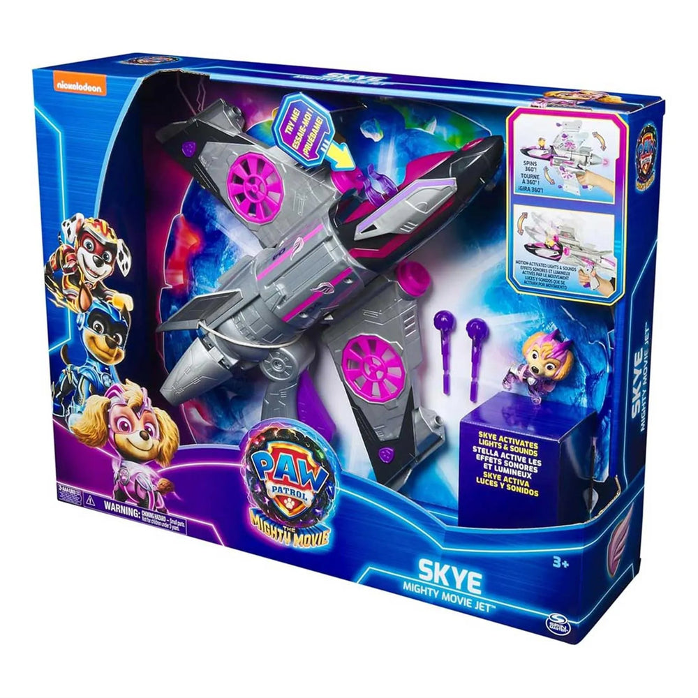 Paw Patrol Skye Mighty Movie Jet Toy with Lights and Sounds