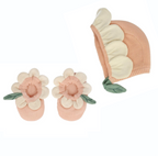 Peach Daisy Baby Set (0-6m)