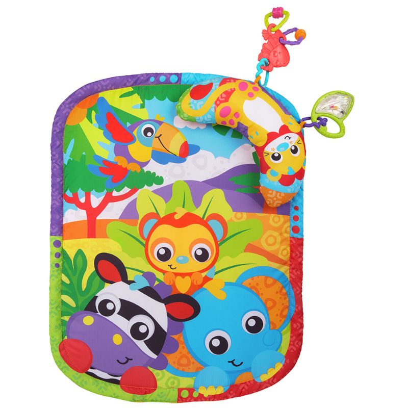 Playgro Zoo Play TimeTummy Time Mat & Pillow