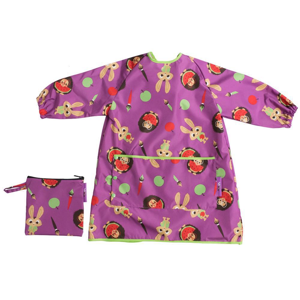 Tidy tot Coverall Toddler Bib-Plum Purple