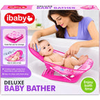 Pink Deluxe Baby Bath Tub with Support