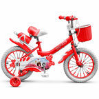 Pink Sparkle 16 Inch Girls Bicycle Training Wheels Basket