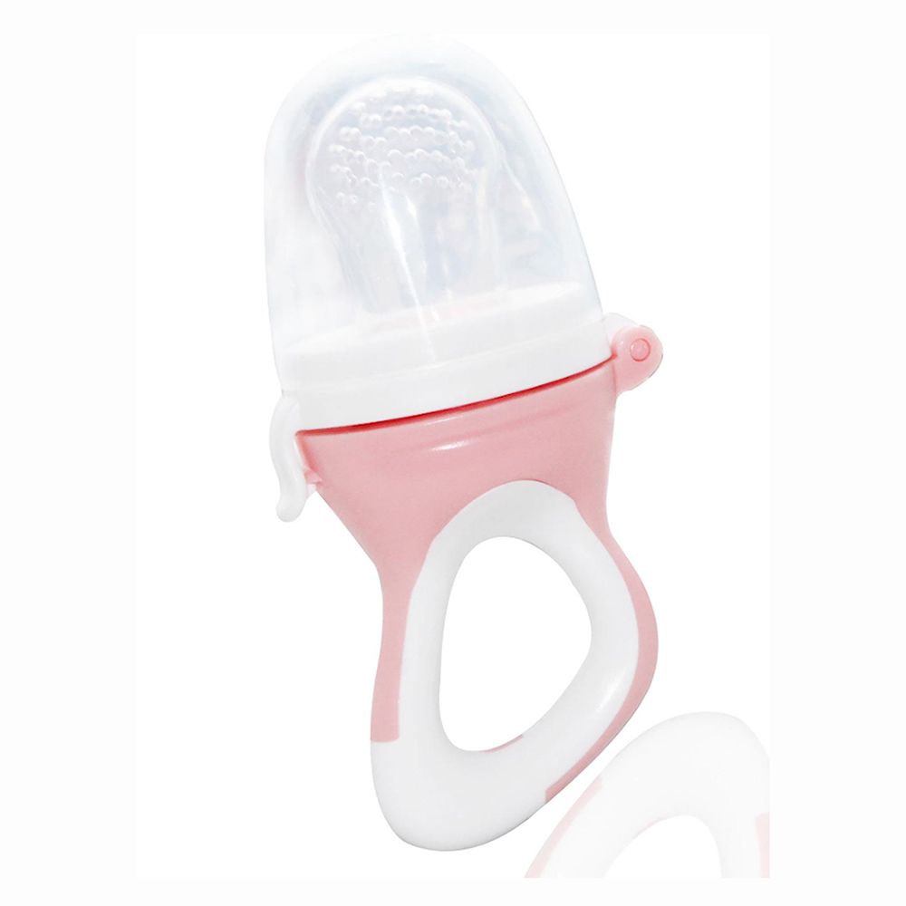 BABYJEM SILICON FRUIT VEGETABLE SUCK /PACIFIER PINK