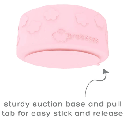 Grey Silicone Suction Bowl