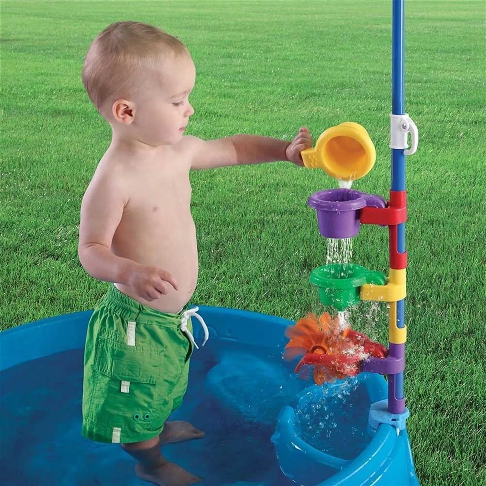 step2 PLAY & SHADE POOL WITH UMBRELLA