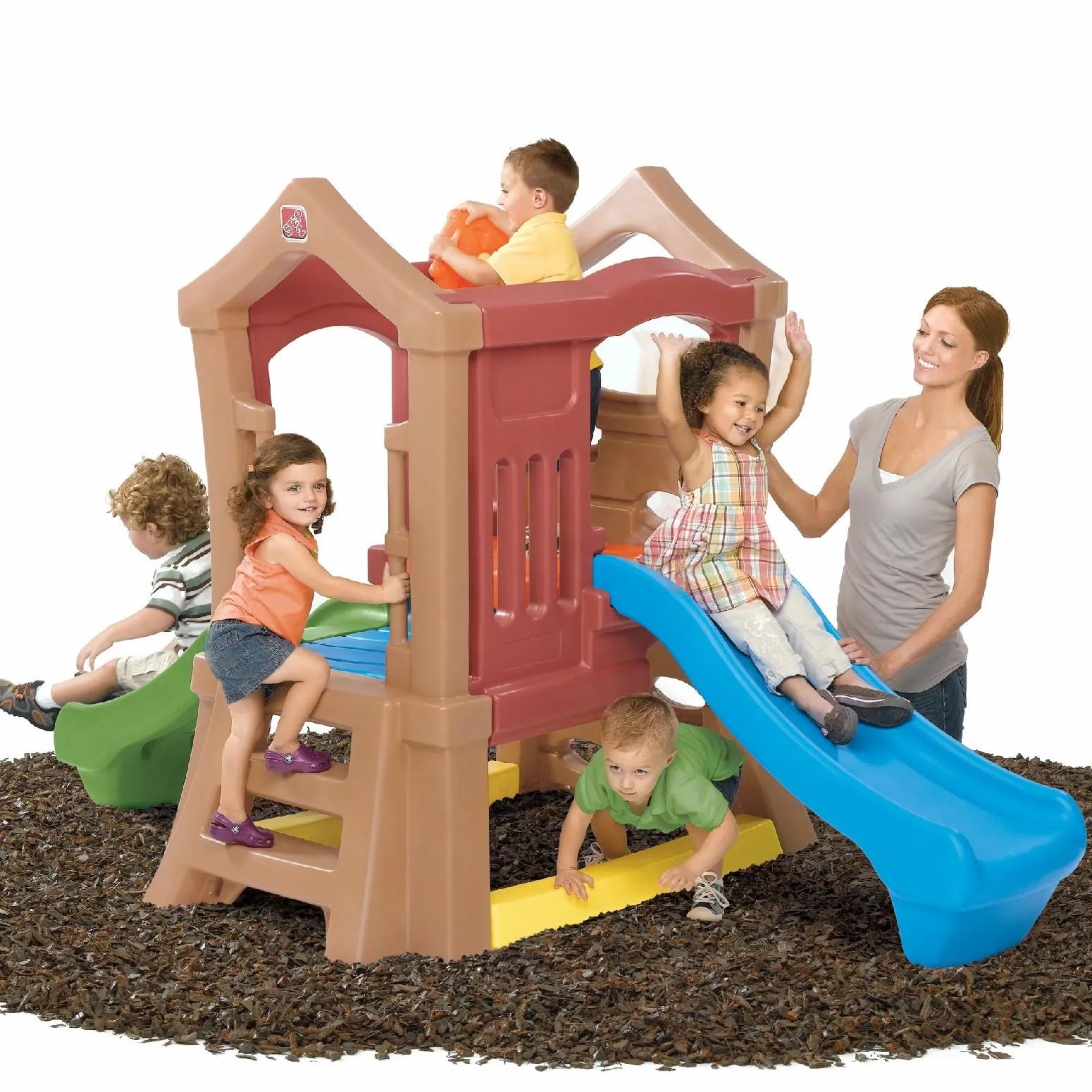 PLAY UP DOUBLE SLIDE CLIMBER