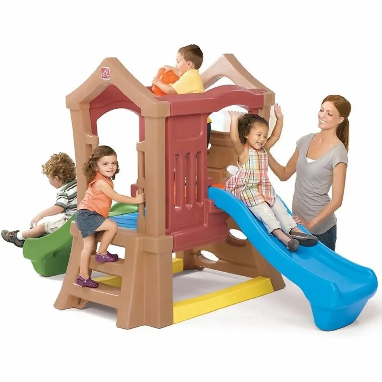 PLAY UP DOUBLE SLIDE CLIMBER