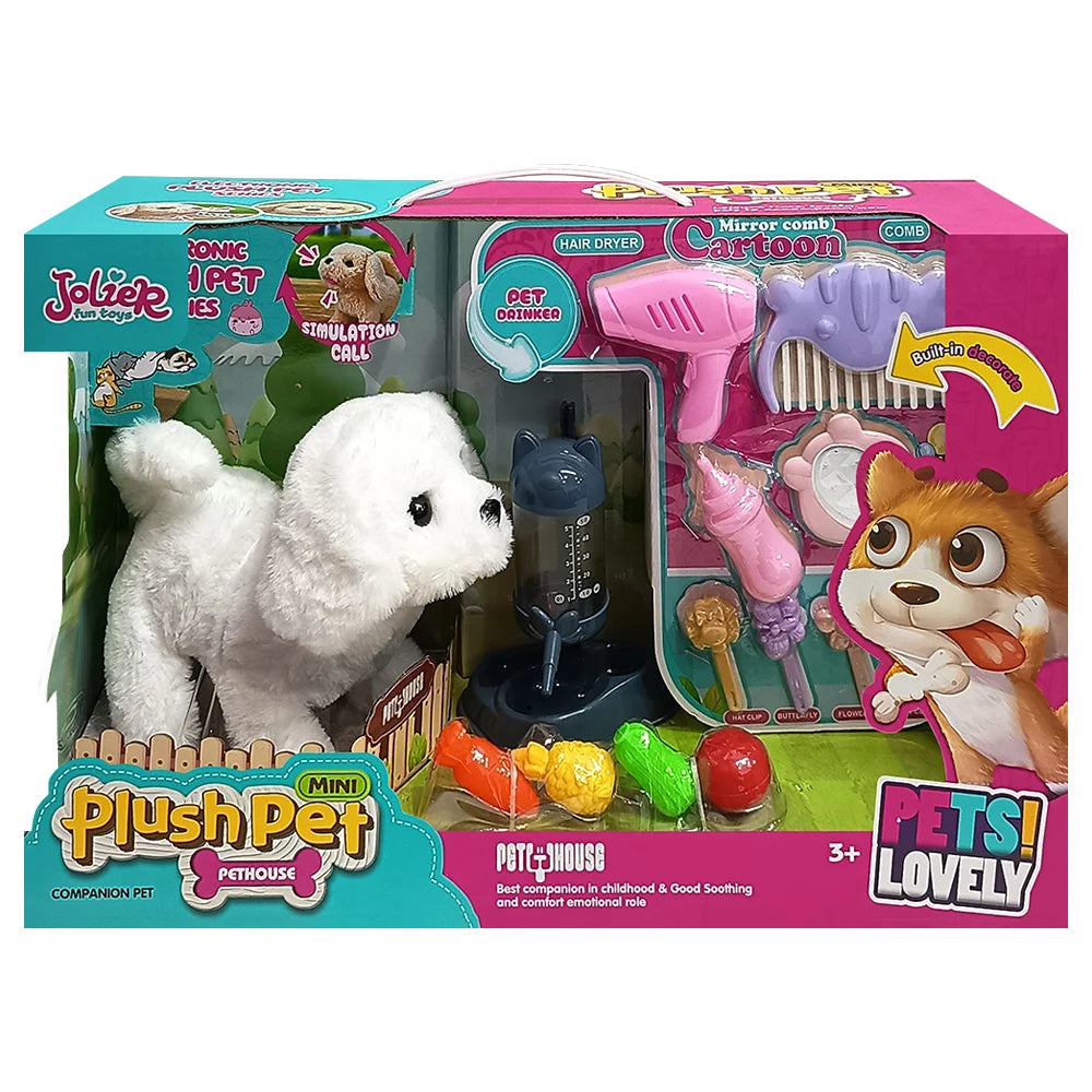 Plush Pet with Beauty Accessories