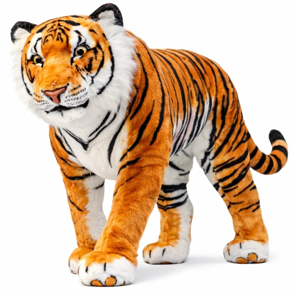 Plush Standing Brown Tiger