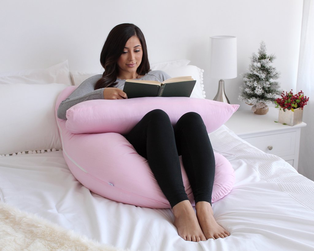 Pharmedoc U-Shape poly pillow LIGHT PINK 