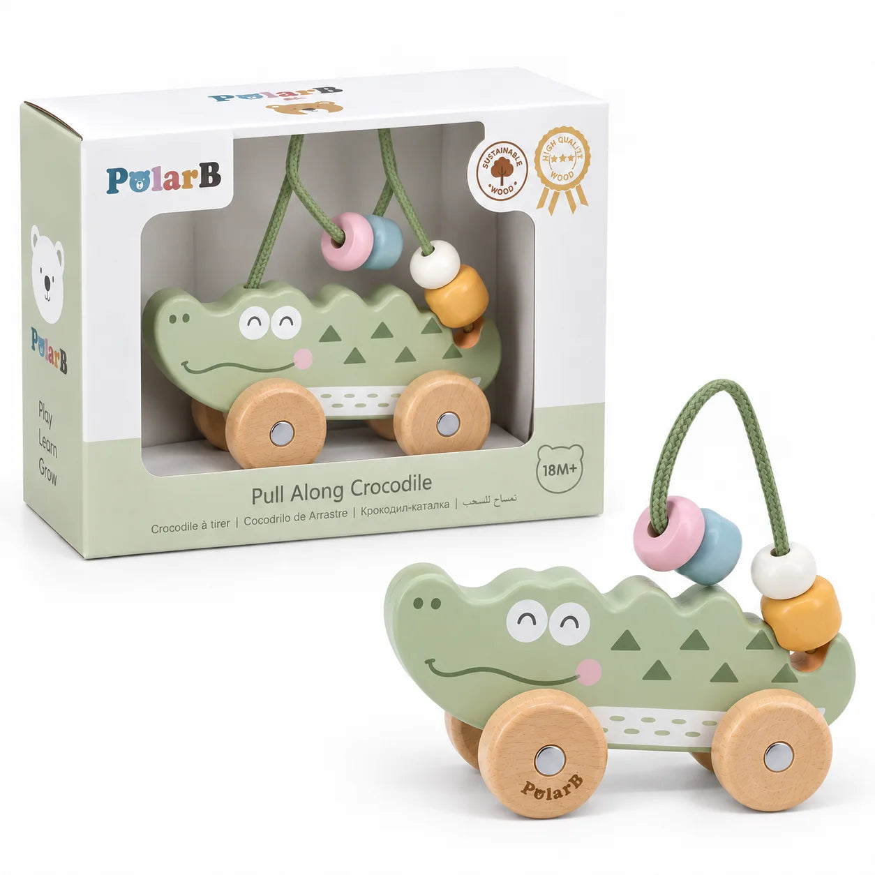 PolarB Crocodile Bead Maze on Wheels