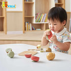 PolarB Cutting Fruits Wooden Set