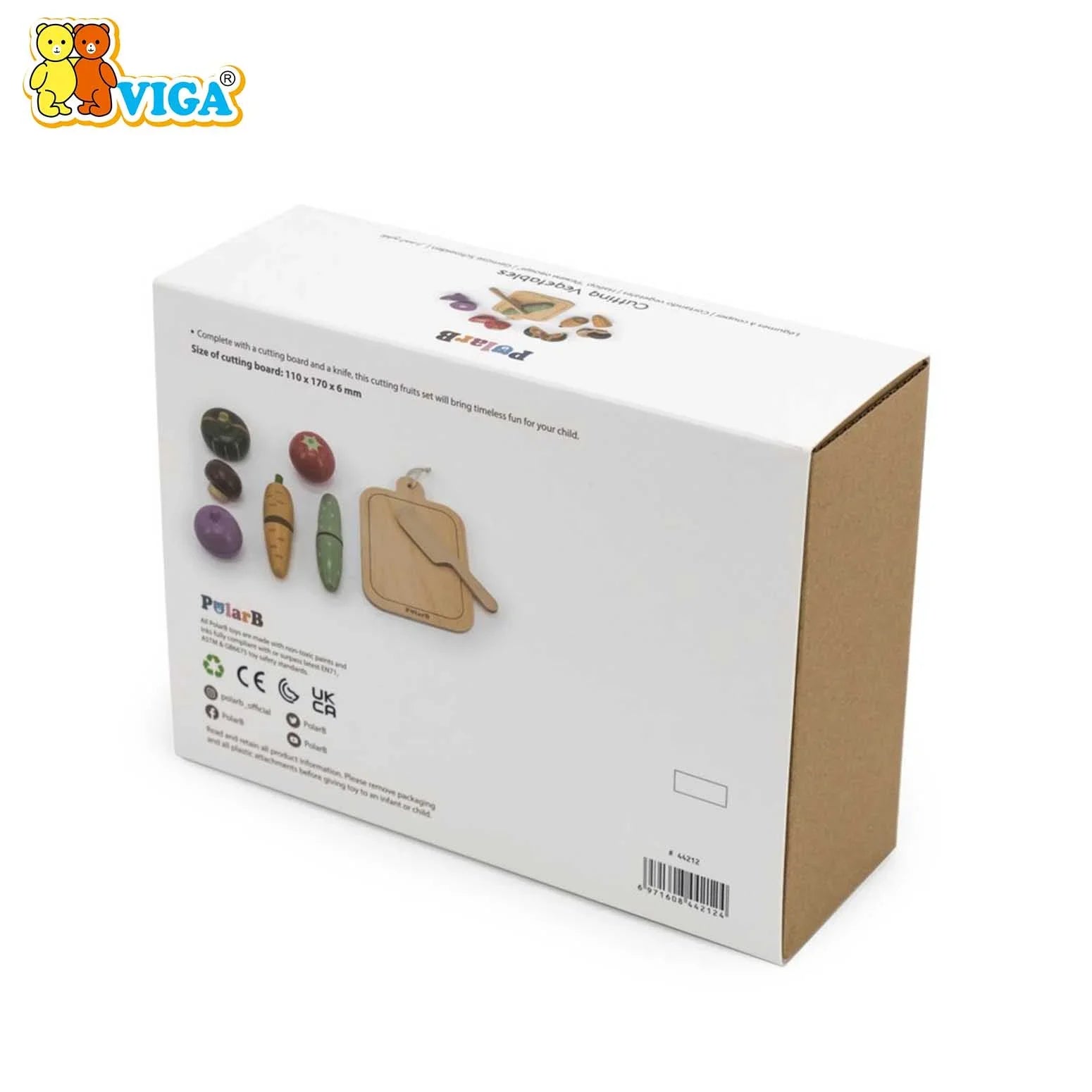 PolarB Cutting Vegetables Wooden Set