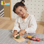 PolarB Cutting Vegetables Wooden Set