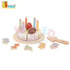 PolarB Wooden Birthday Cake Set