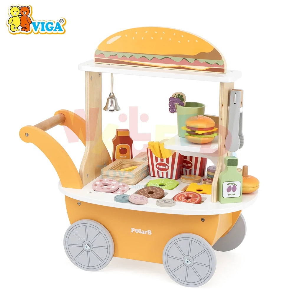 PolarB Wooden Burger Cart