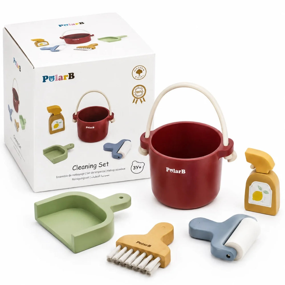 PolarB Wooden Cleaning Set for Kids
