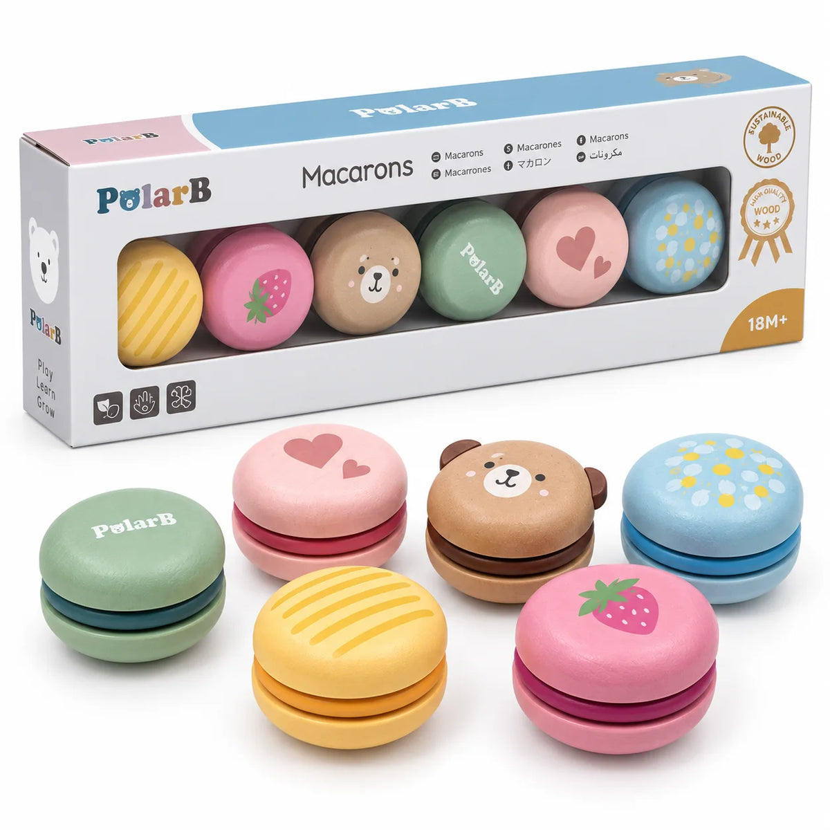 PolarB Wooden Macarons