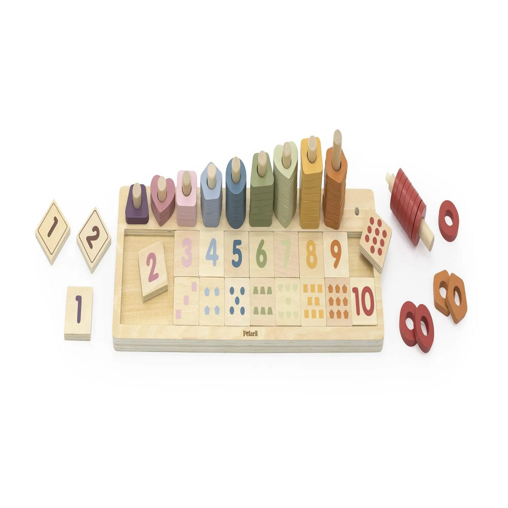 PolarB Wooden Number Matching & Counting Board
