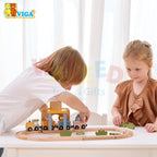 PolarB Wooden Train Set (30 pcs)