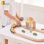 PolarB Wooden Train Set (30 pcs)