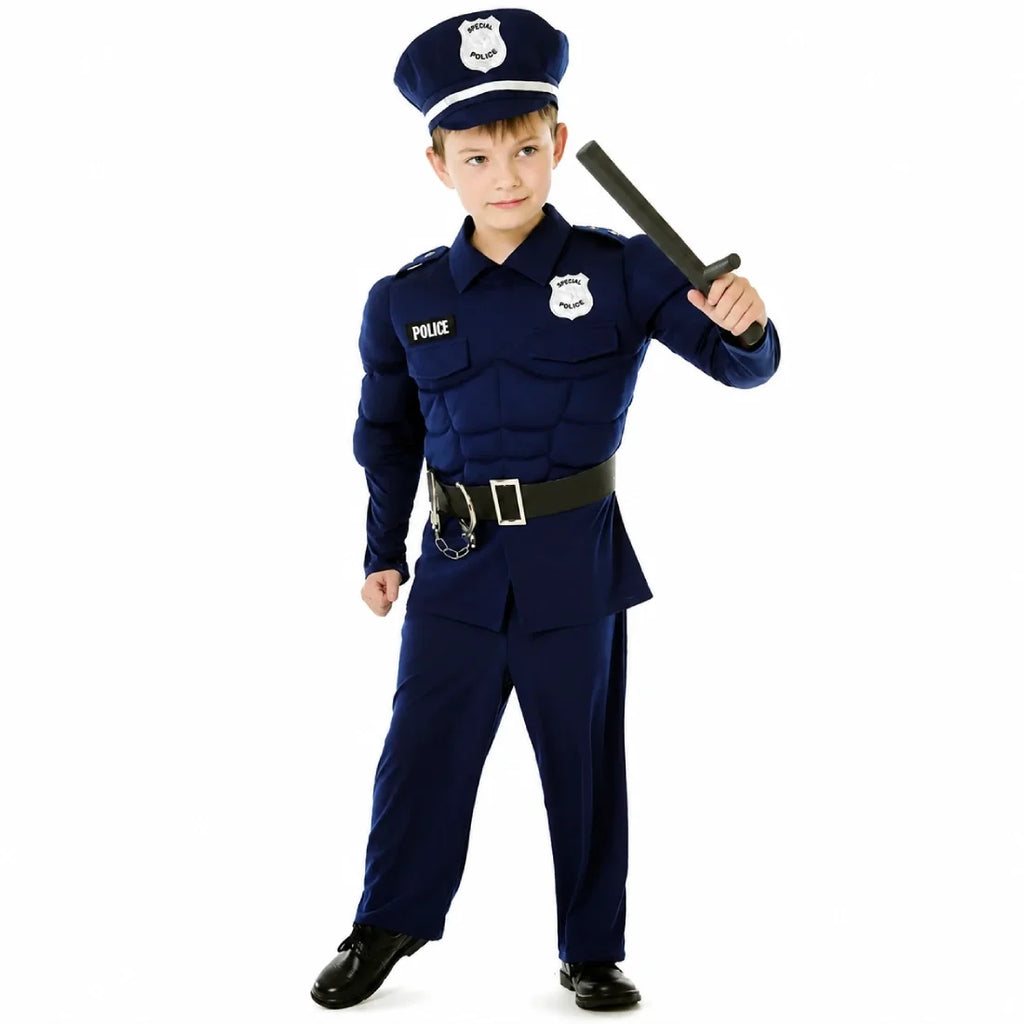Police Children Fancy Dress Costume for Kids