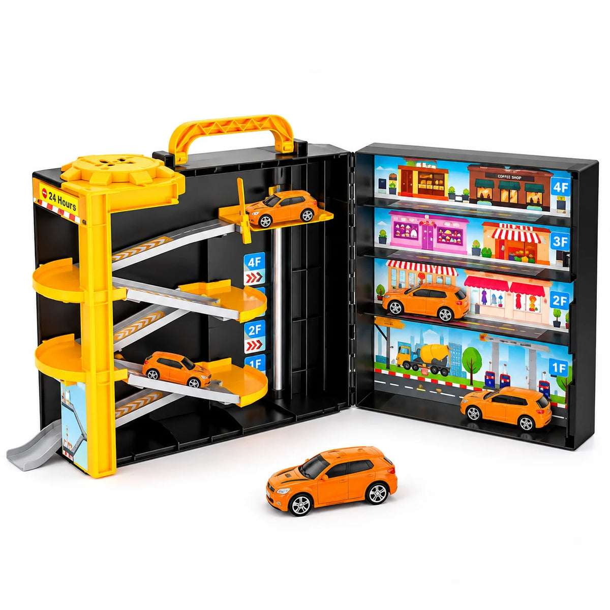 Portable Engineering Garage Case with Elevator & Lights