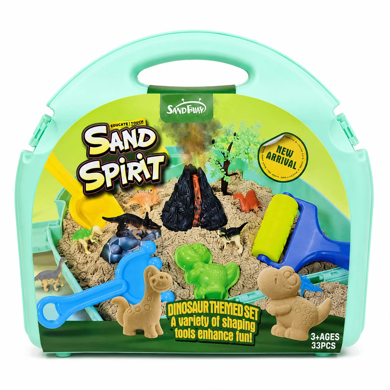 Portable Moulding Sand Case – Dinosaur Theme